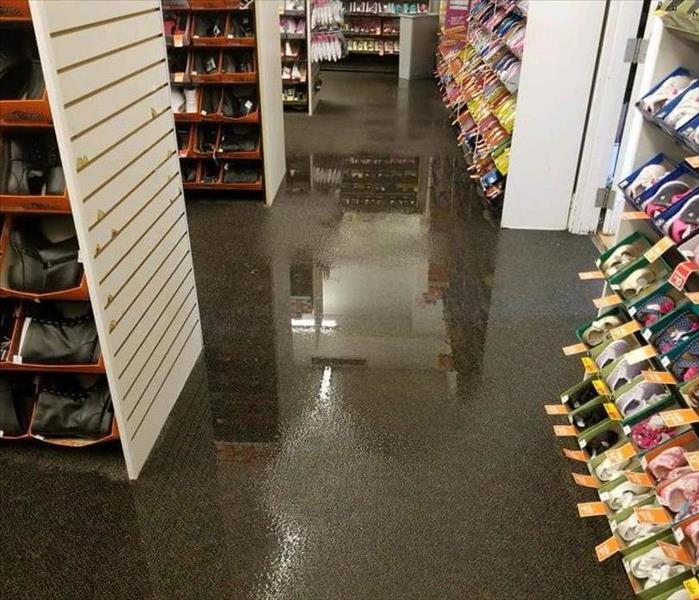 flooded out shoe store 